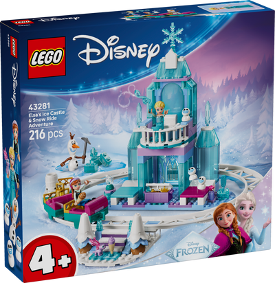 LEGO 43281 Disney Princess Elsa's Ice Castle & Snow Ride Adventure