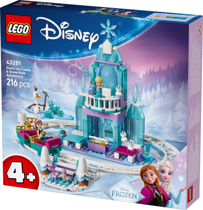 LEGO 43281 Disney Princess Elsa's Ice Castle & Snow Ride Adventure