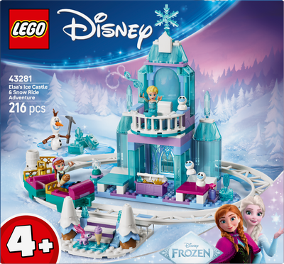 LEGO 43281 Disney Princess Elsa's Ice Castle & Snow Ride Adventure
