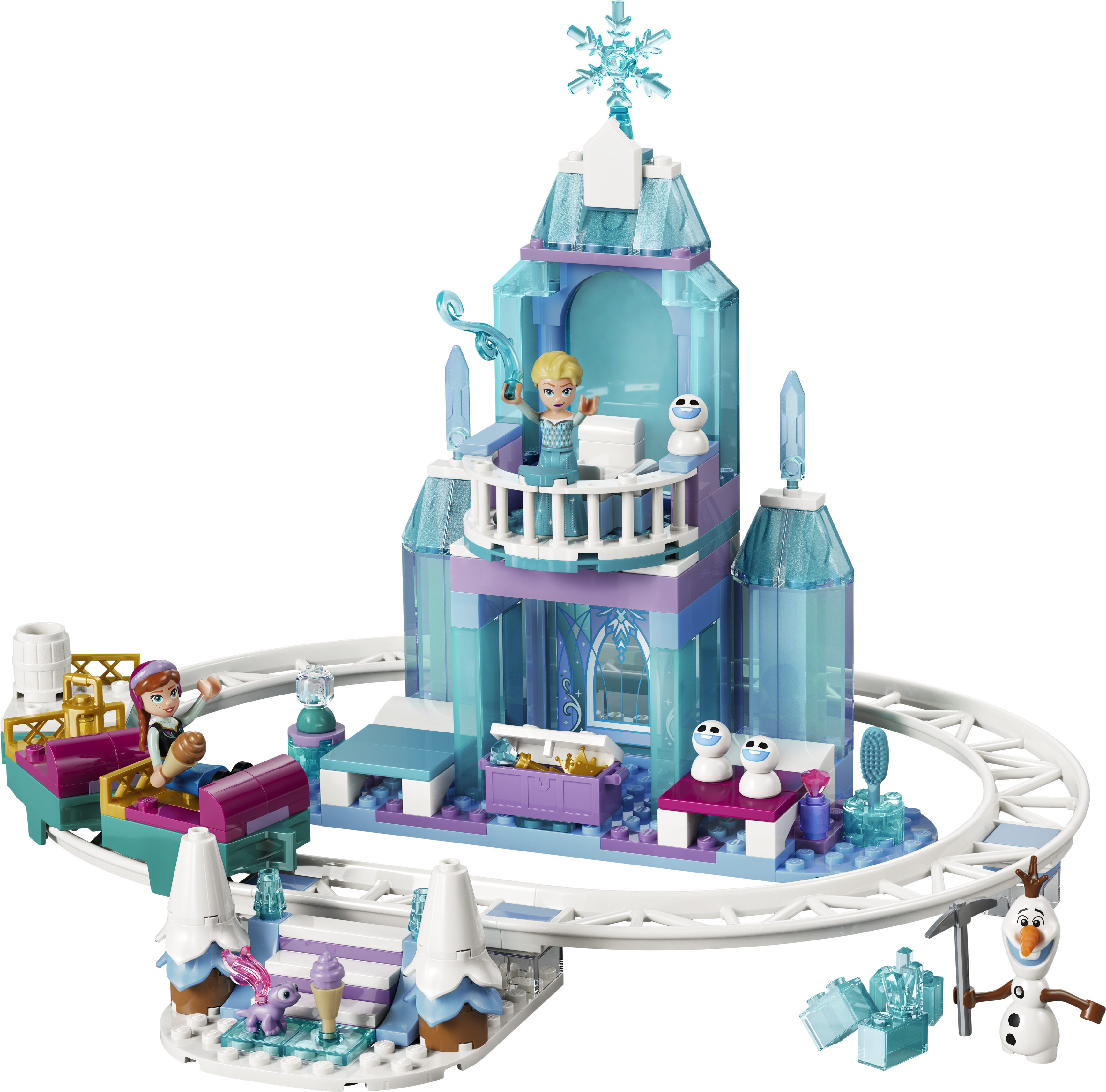 LEGO 43281 Disney Princess Elsa's Ice Castle & Snow Ride Adventure
