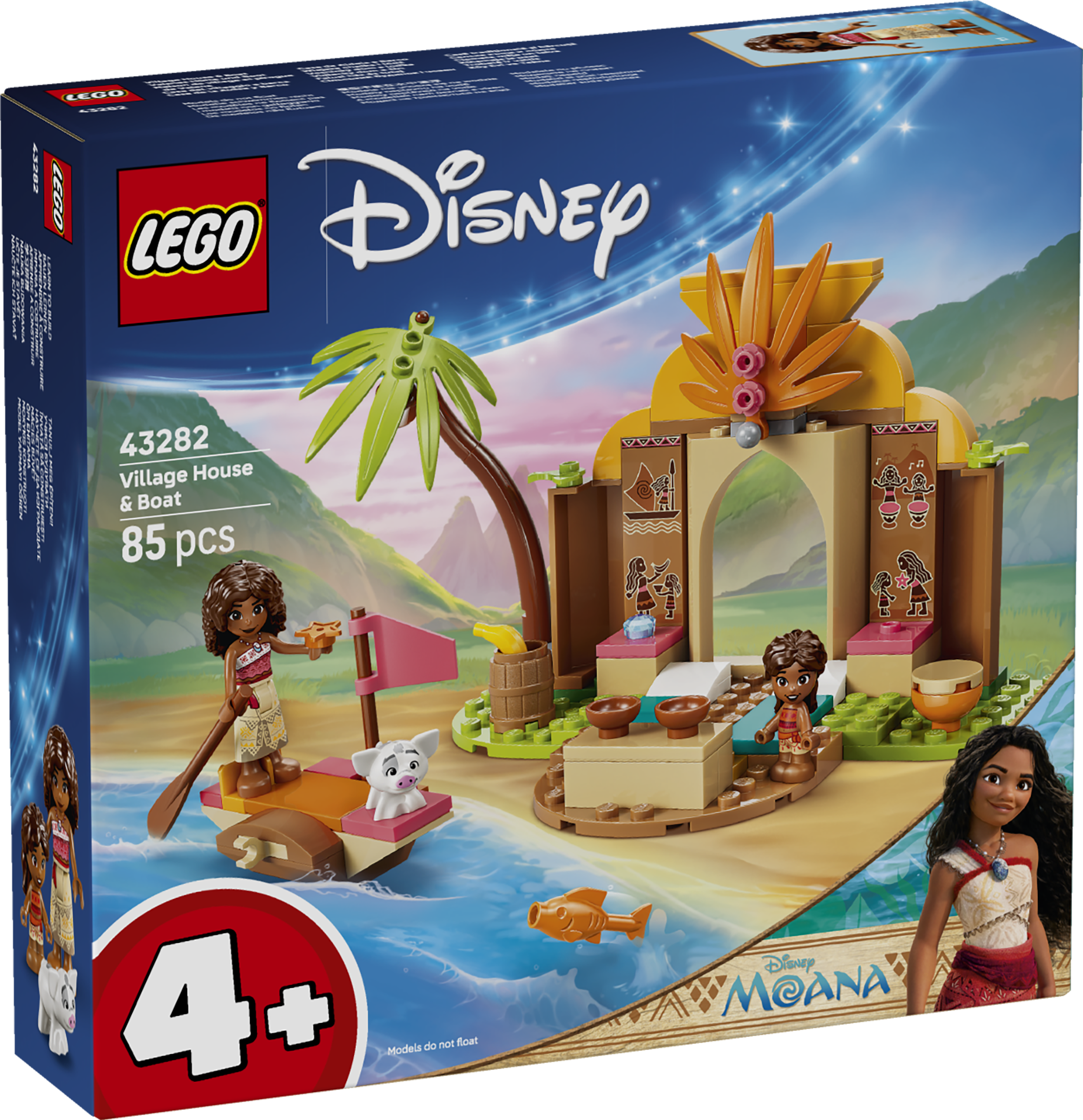 LEGO 43282Disney Moana Village House & Boat Building Toy