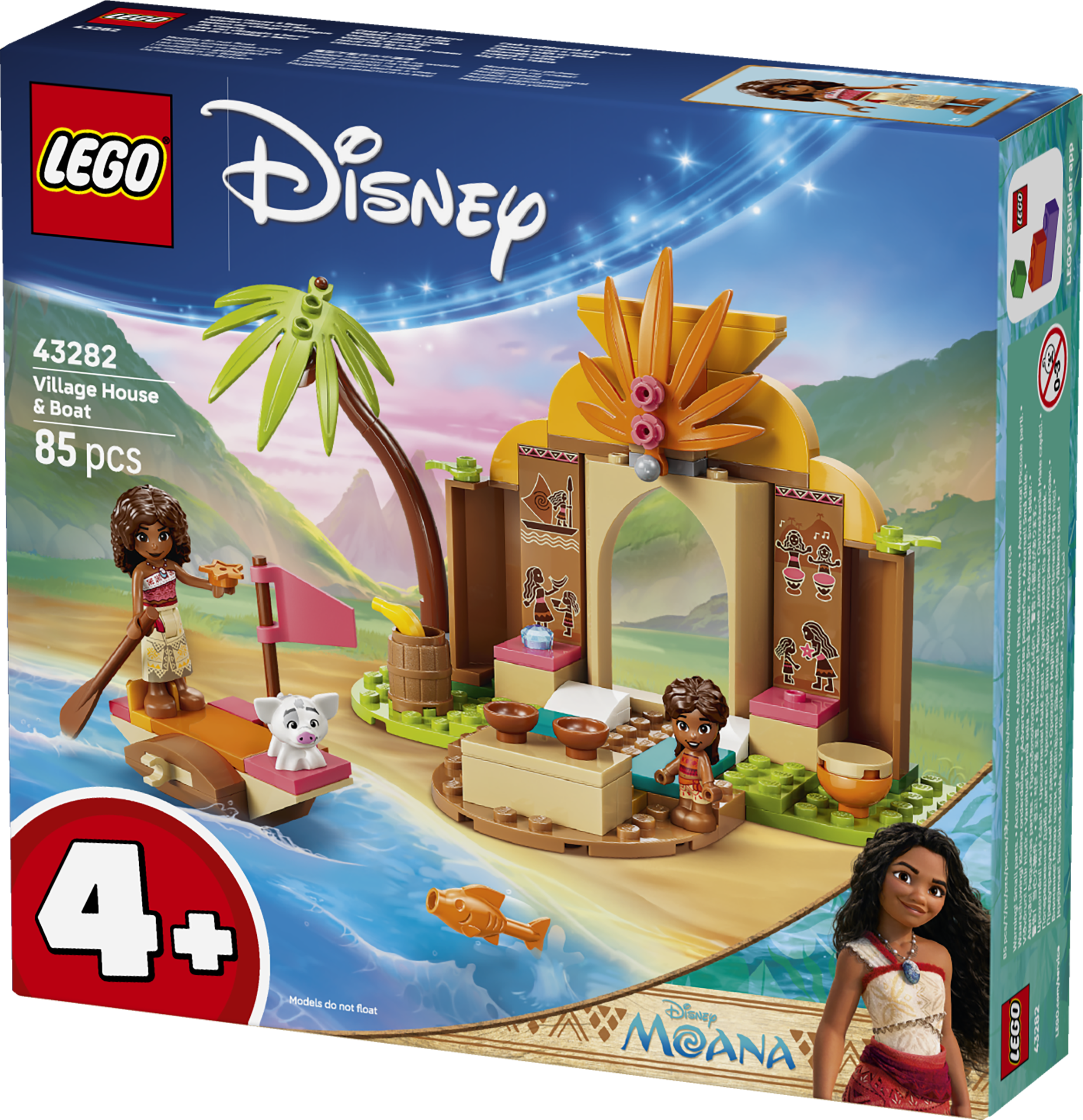 LEGO 43282Disney Moana Village House & Boat Building Toy