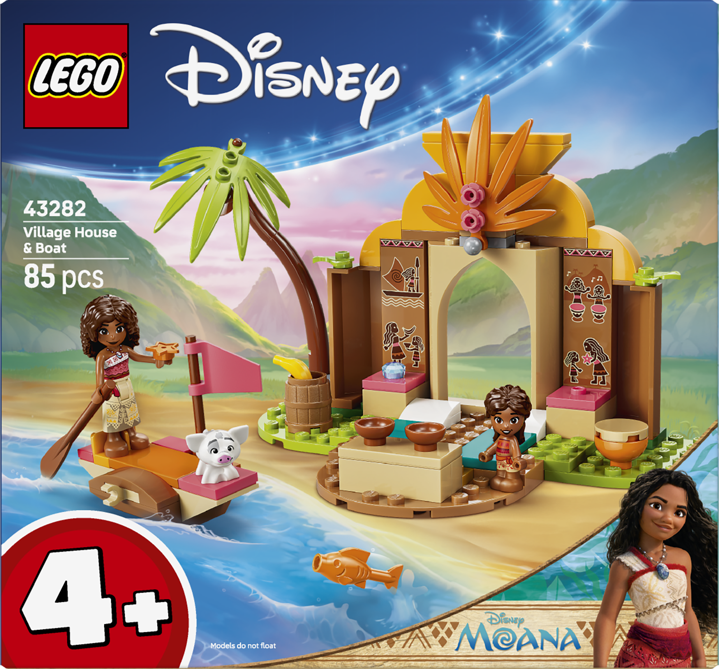 LEGO 43282Disney Moana Village House & Boat Building Toy