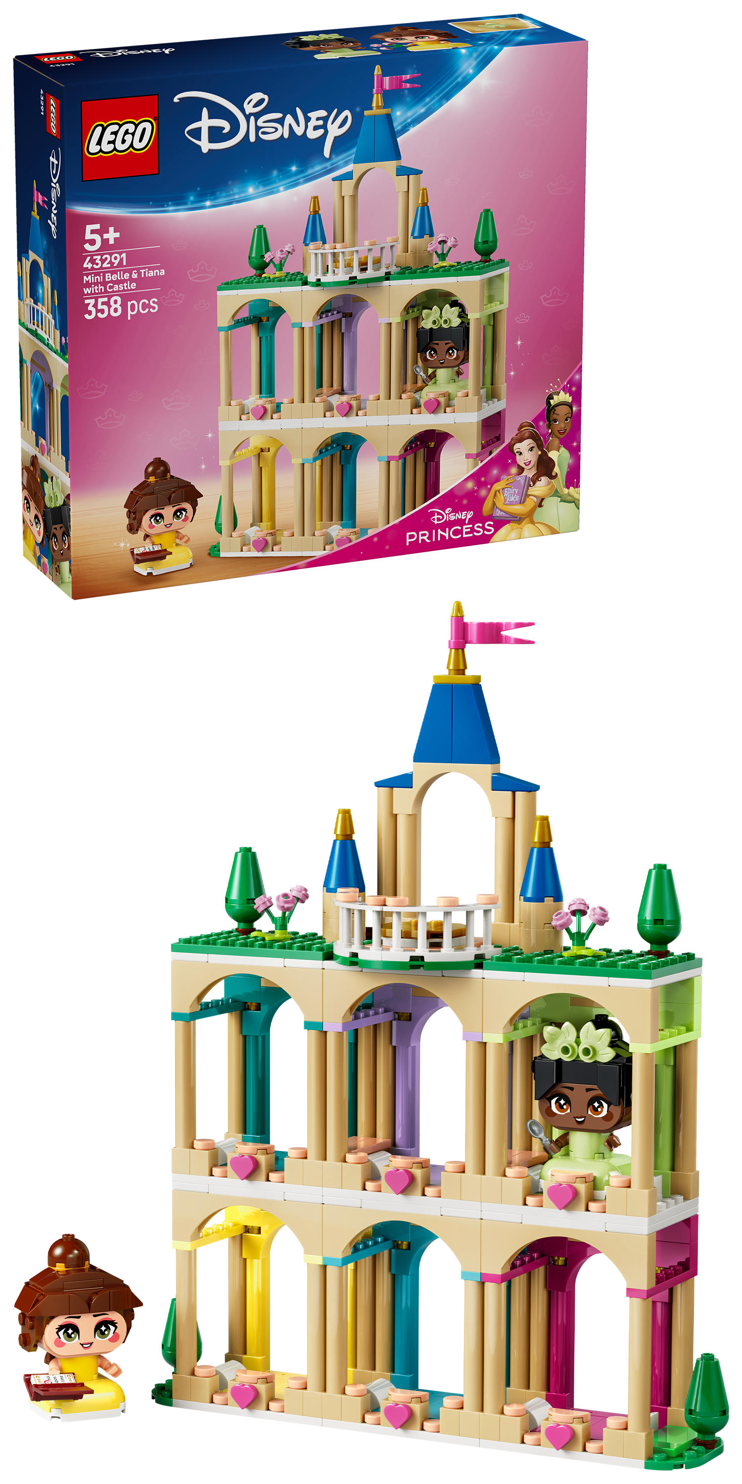 LEGO 43291 Disney Mini Belle & Tiana with Castle