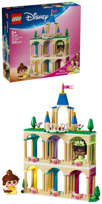 LEGO 43291 Disney Mini Belle & Tiana with Castle