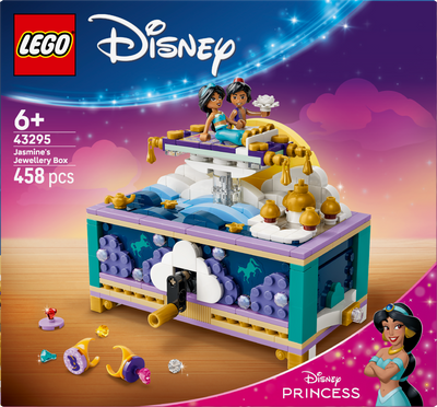 LEGO 43295 Disney Princess Jasmine’s Jewelry Box Building Toy