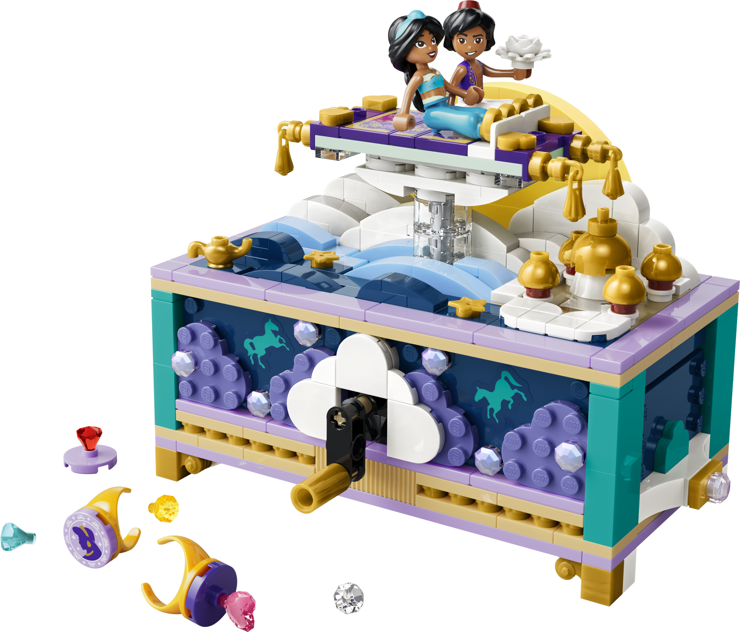 LEGO 43295 Disney Princess Jasmine’s Jewelry Box Building Toy