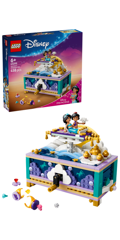 LEGO 43295 Disney Princess Jasmine’s Jewelry Box Building Toy