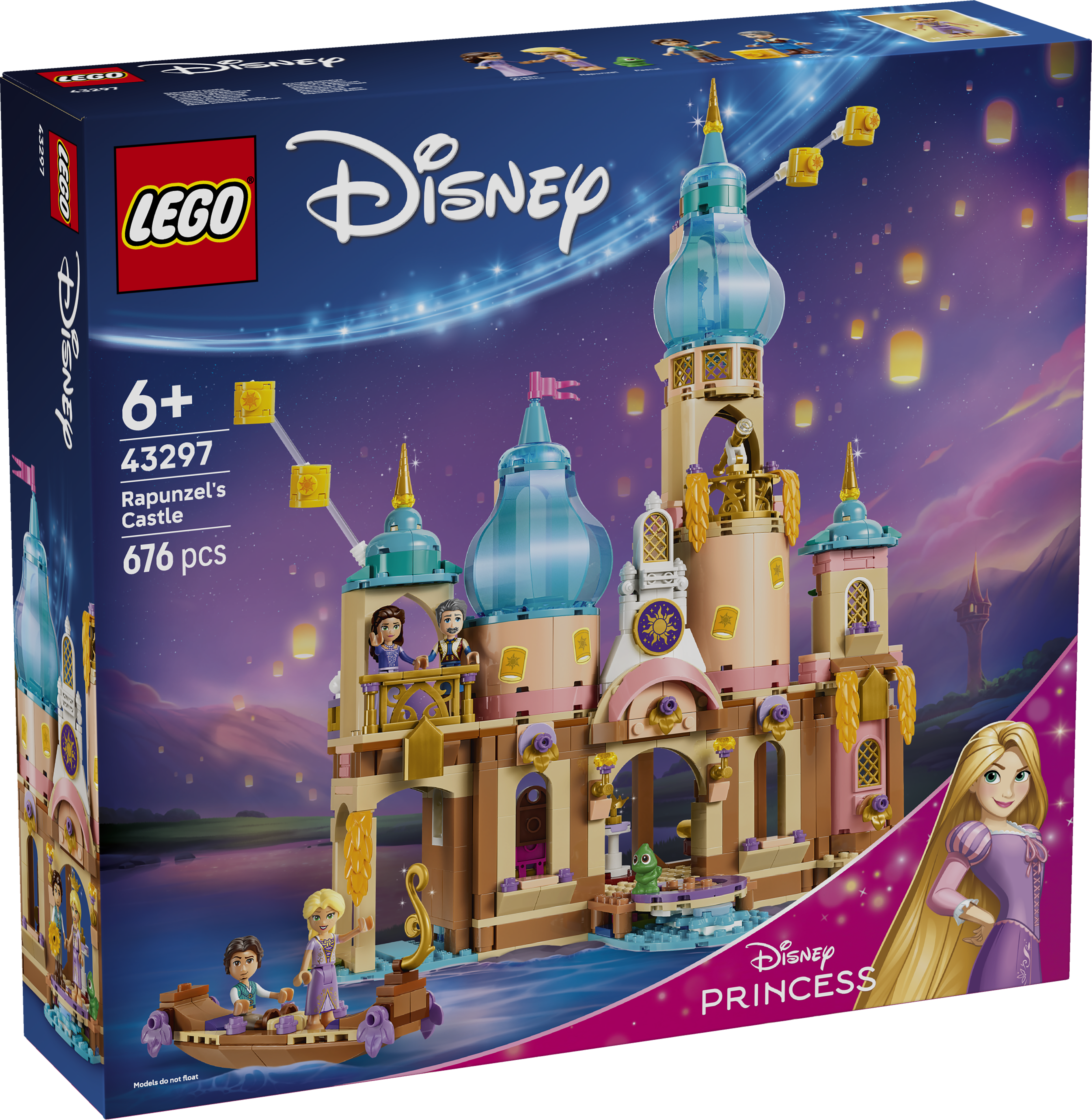 LEGO 43297 Disney Princess Rapunzel’s Castle Building Set