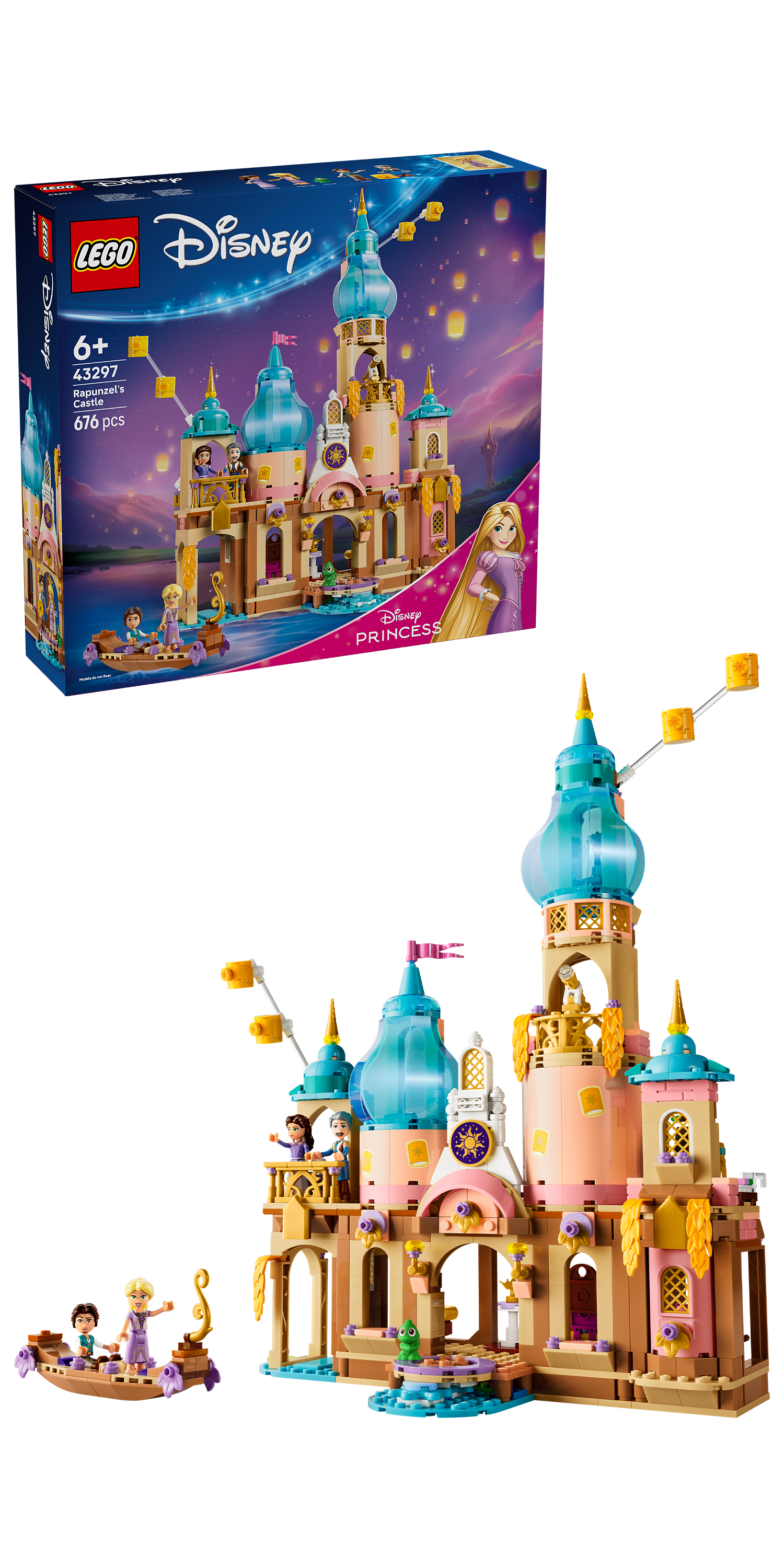 LEGO 43297 Disney Princess Rapunzel’s Castle Building Set