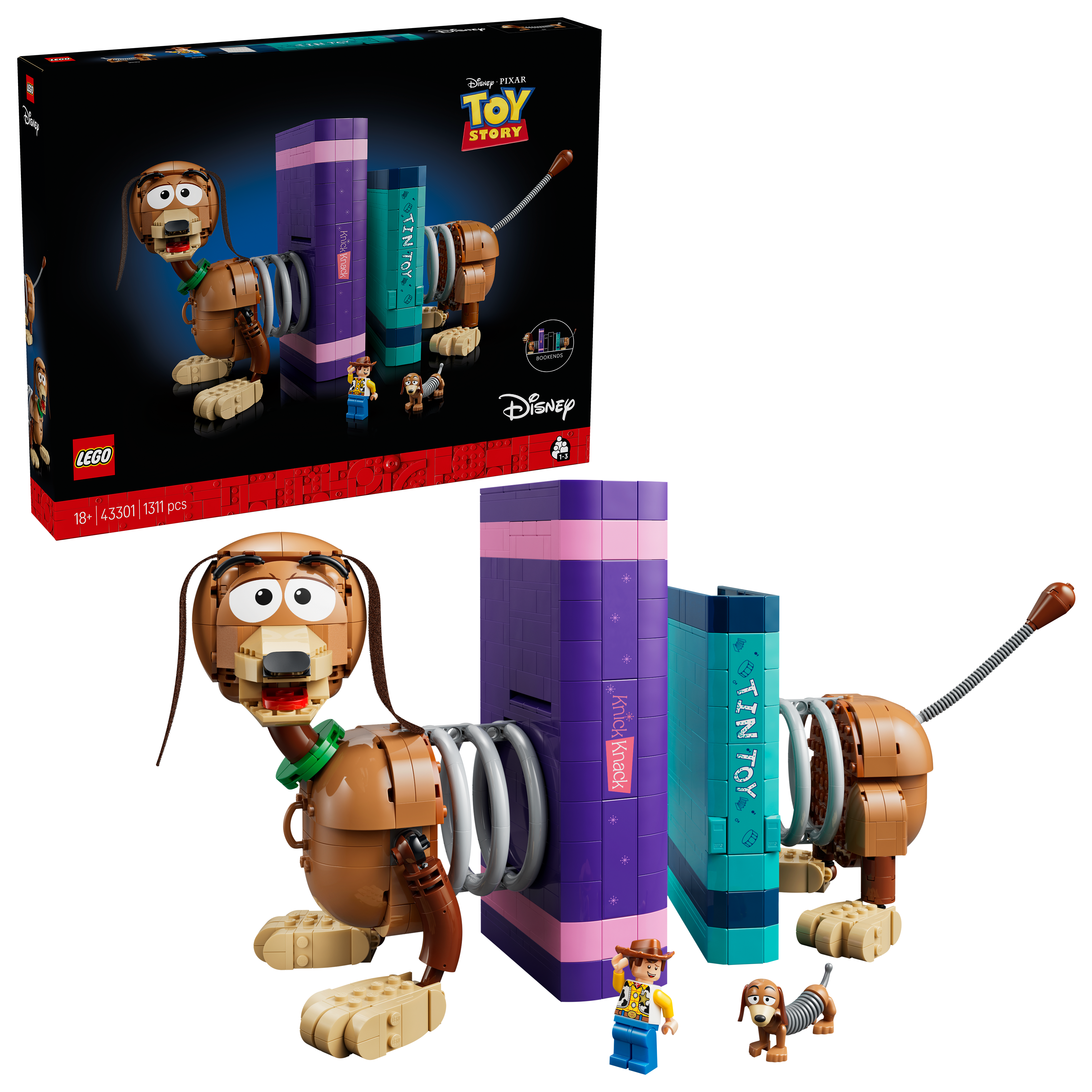 LEGO 43301 Disney Pixar Toy Story Slinky Dog Bookends