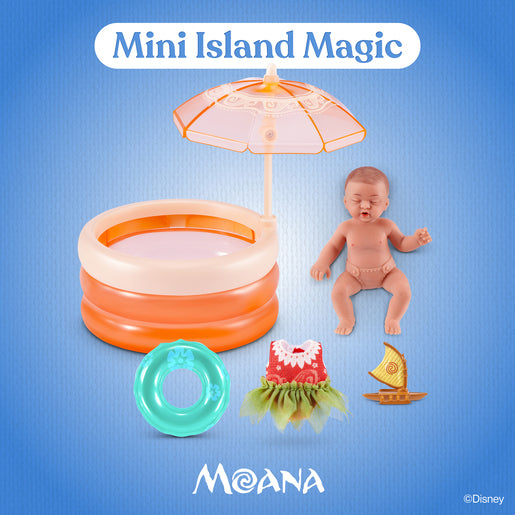 My Mini Baby Disney Moana baby with paddling pool, umbrella and accessories