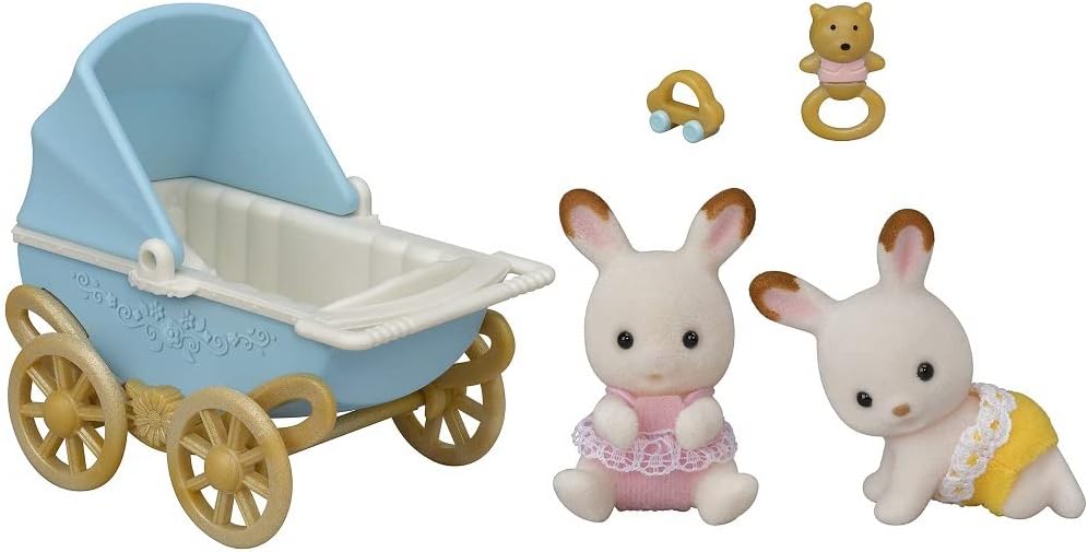 Sylvanian Families 5432 Chocolate Rabbit Twins Set