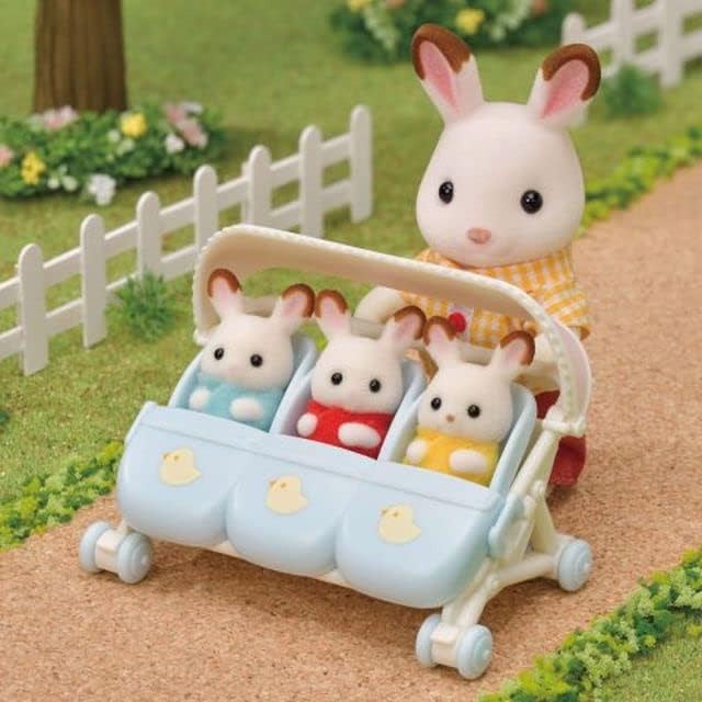 Sylvanian Families 5332 Triplets Stroller