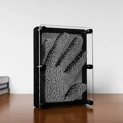 Silver 3D Sculpture Pin Art