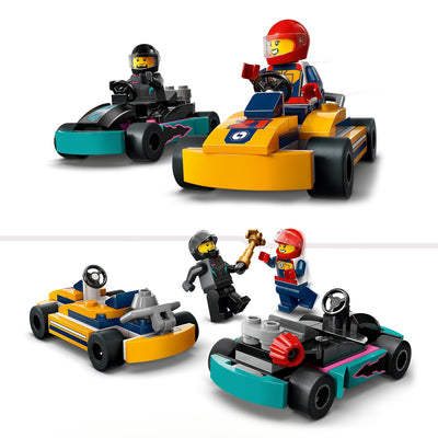 LEGO 60400 City Go-Karts and Race Drivers Vehicle Toys Set