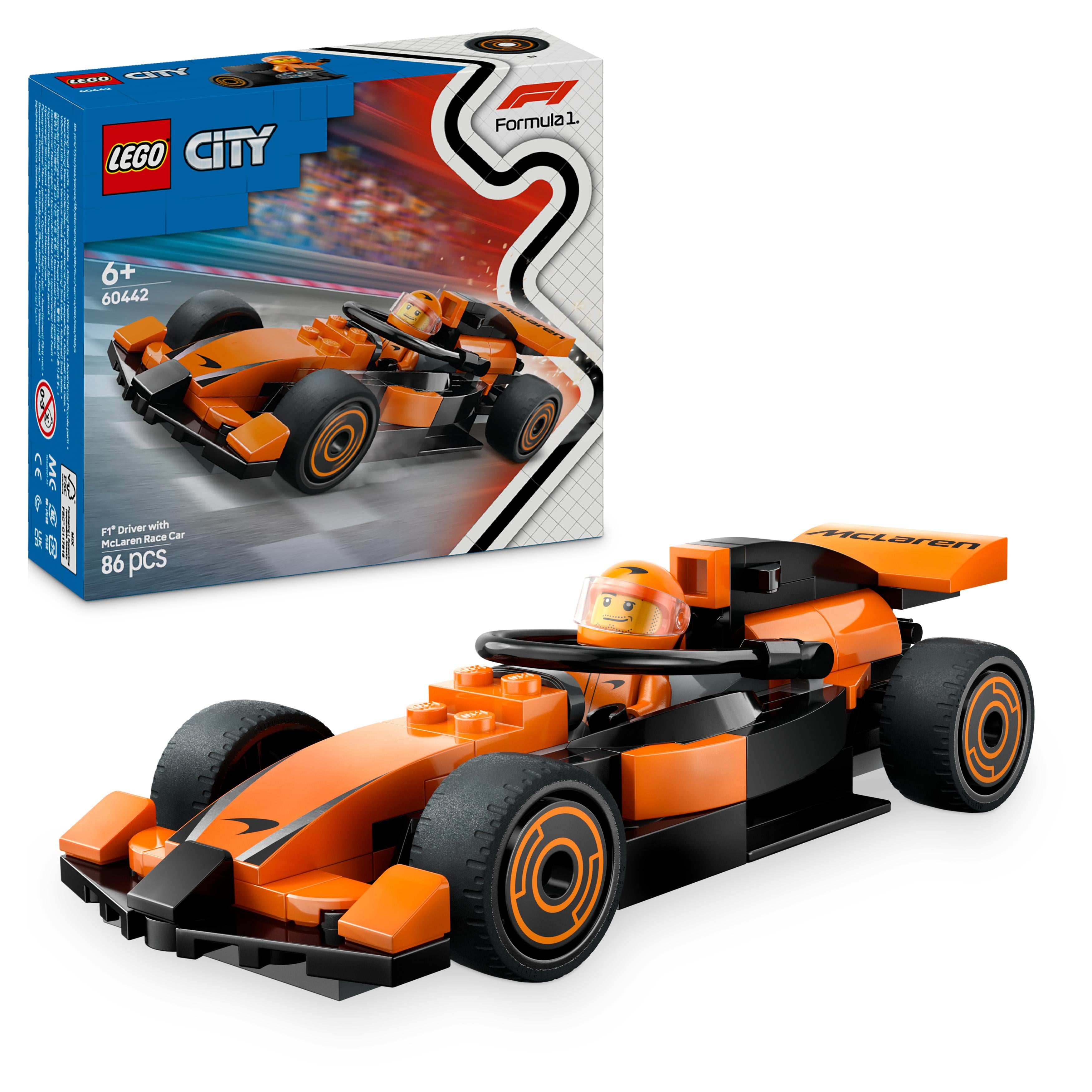 LEGO 60442 City F1 Driver with McLaren Race Car