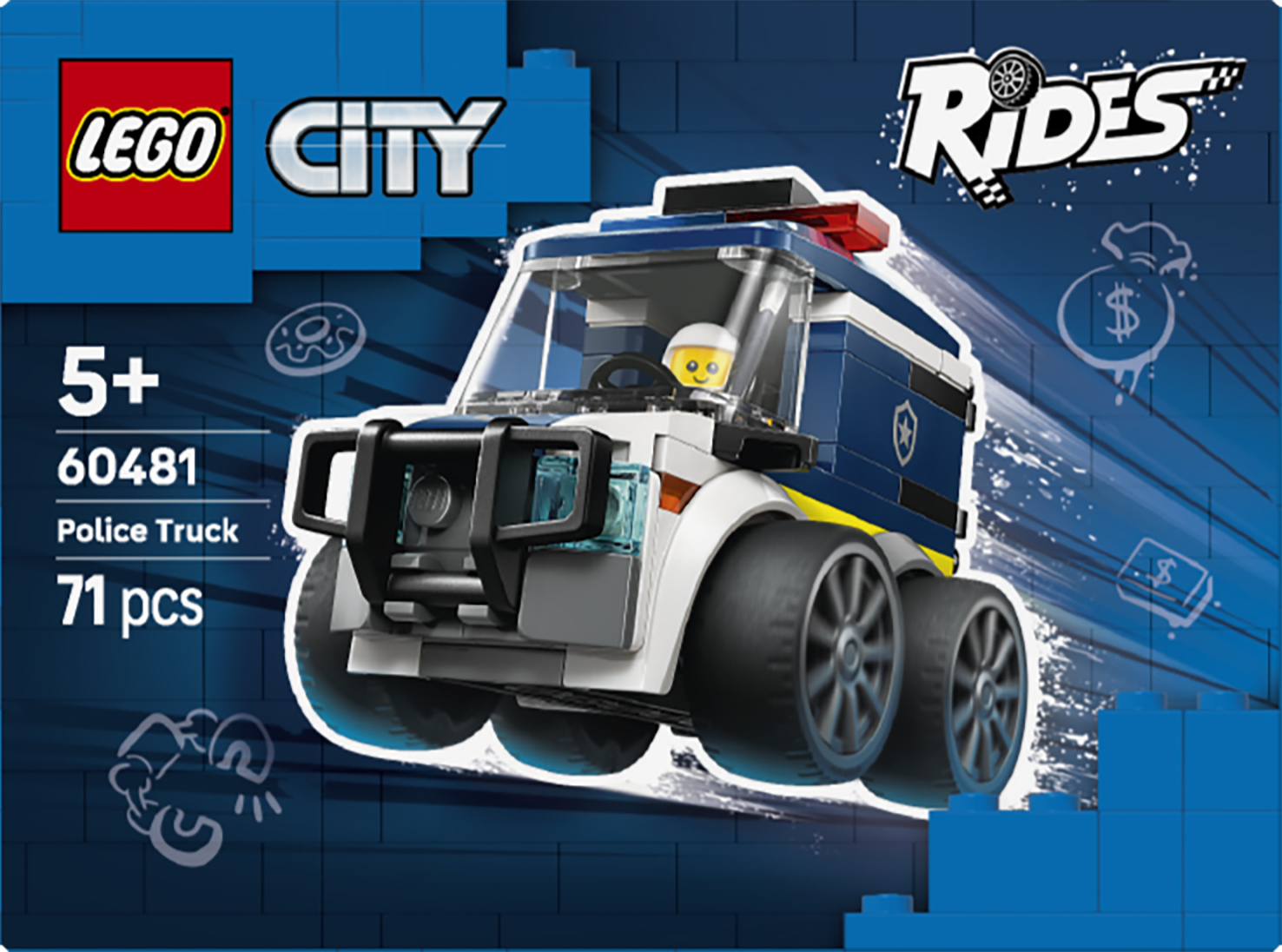LEGO 60481 City Rides Police Truck