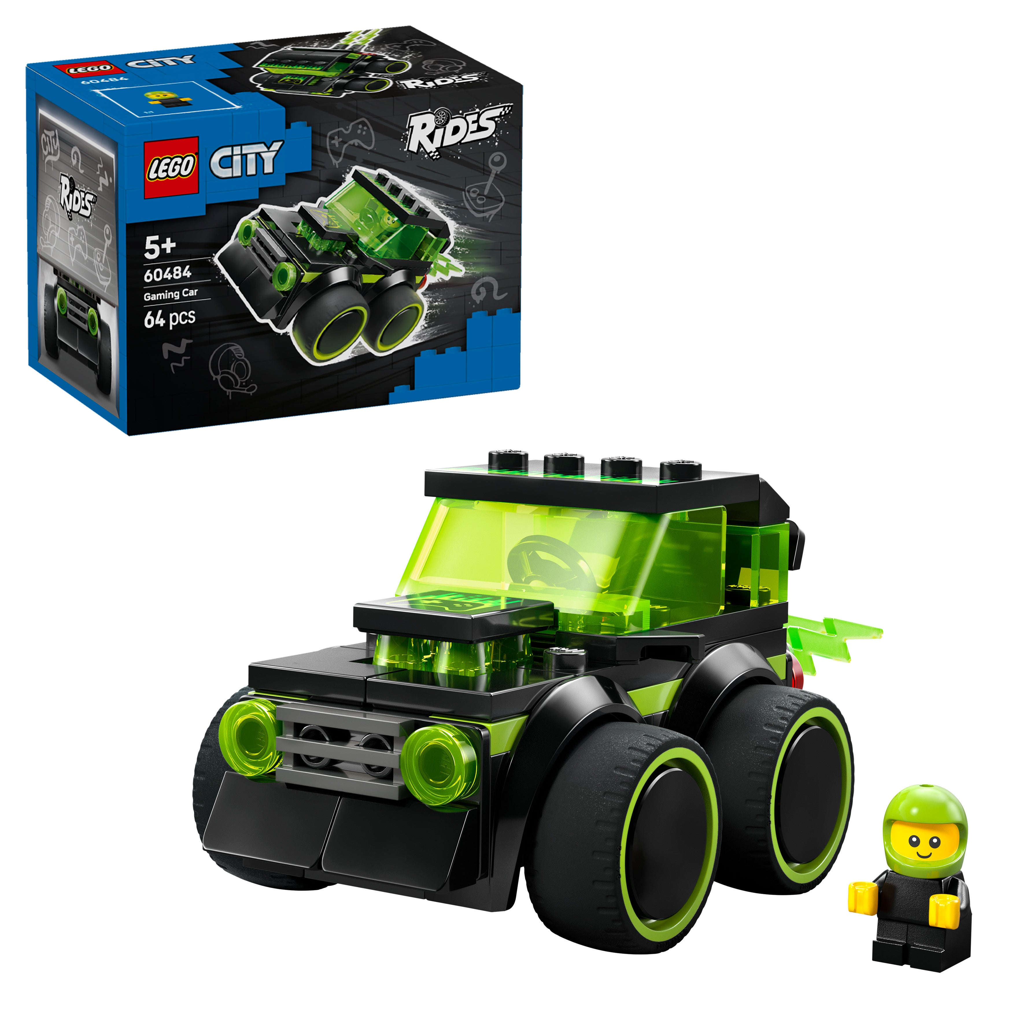 LEGO 60484 City Rides Gaming Race Car