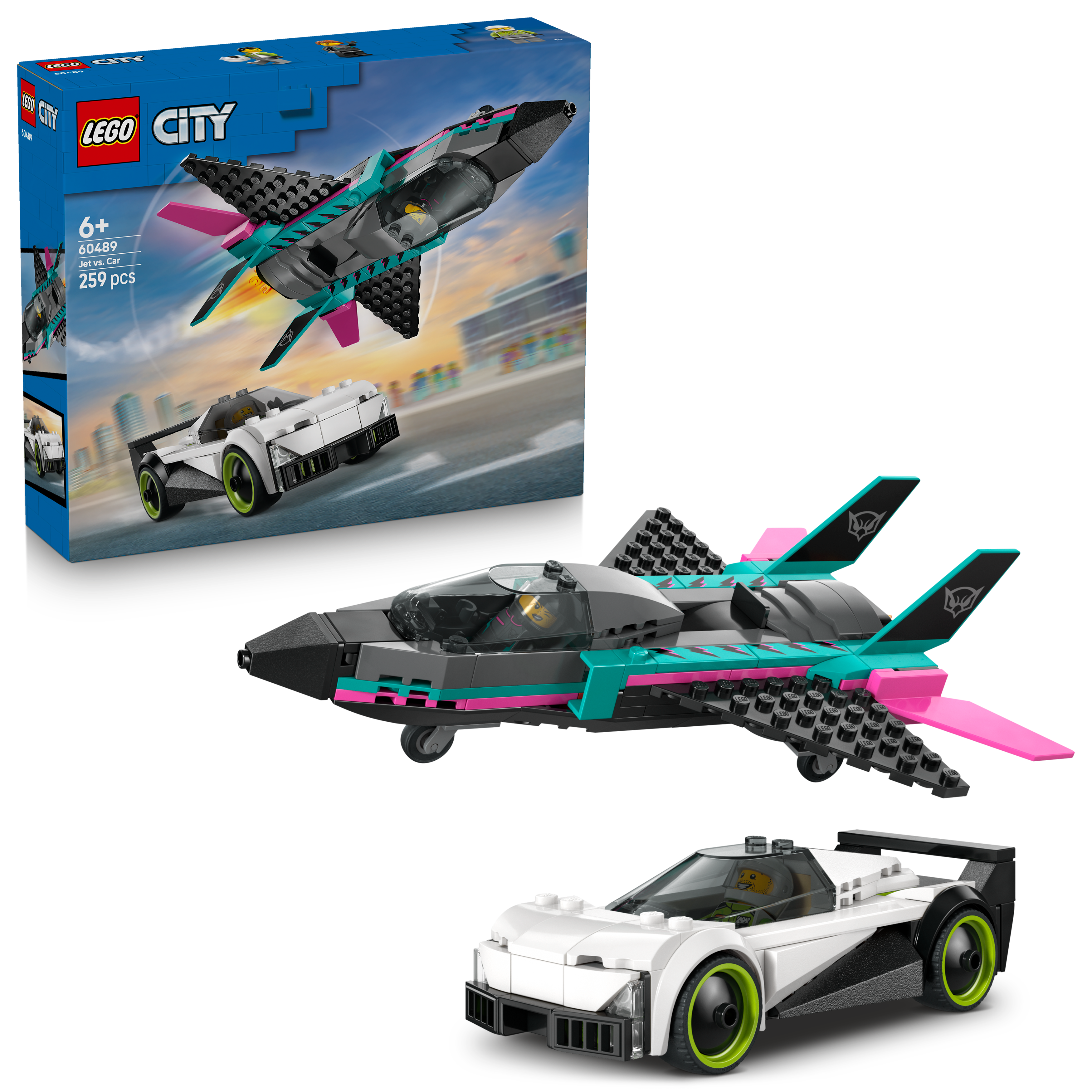 LEGO 60489 City Jet vs. Car