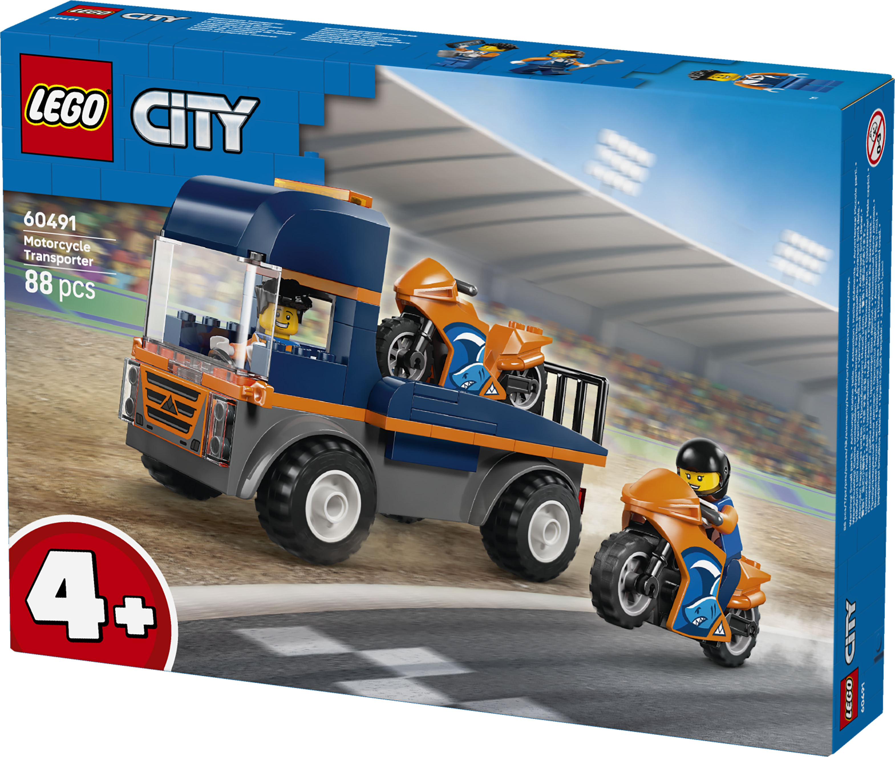 LEGO 60491 City Motorcycle Transporter