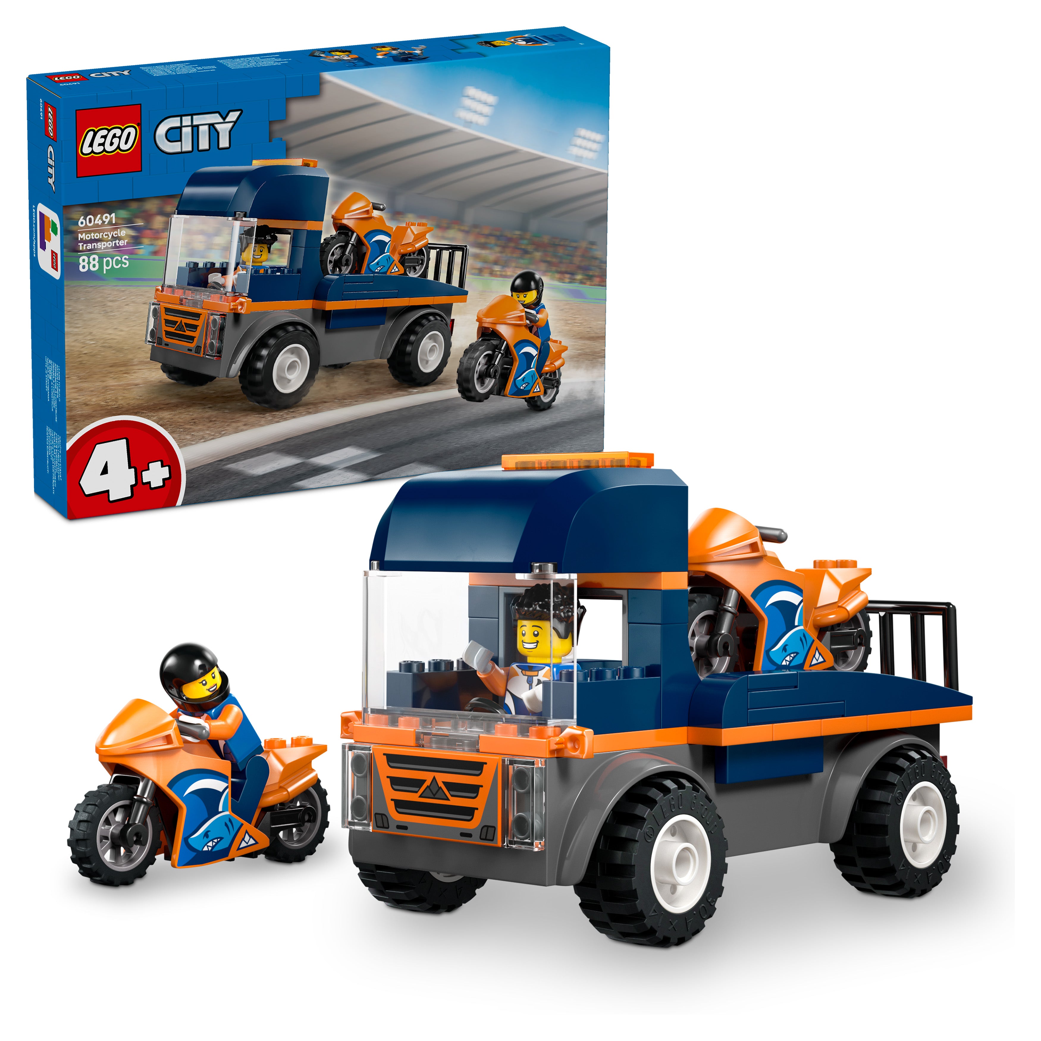 LEGO 60491 City Motorcycle Transporter