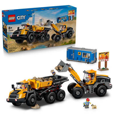 LEGO 60494 City Dump Truck & Front End Loader - Construction Toy