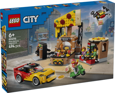 LEGO 60496 City Pizza Delivery Experience with Vehicles -