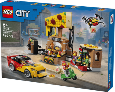 LEGO 60496 City Pizza Delivery Experience with Vehicles -