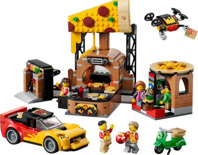 LEGO 60496 City Pizza Delivery Experience with Vehicles -