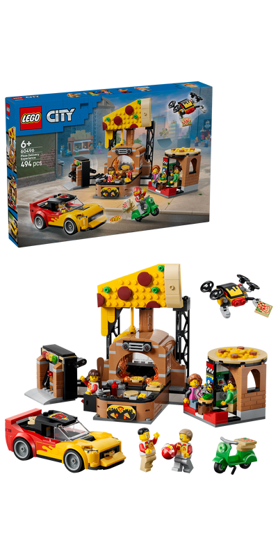 LEGO 60496 City Pizza Delivery Experience with Vehicles -