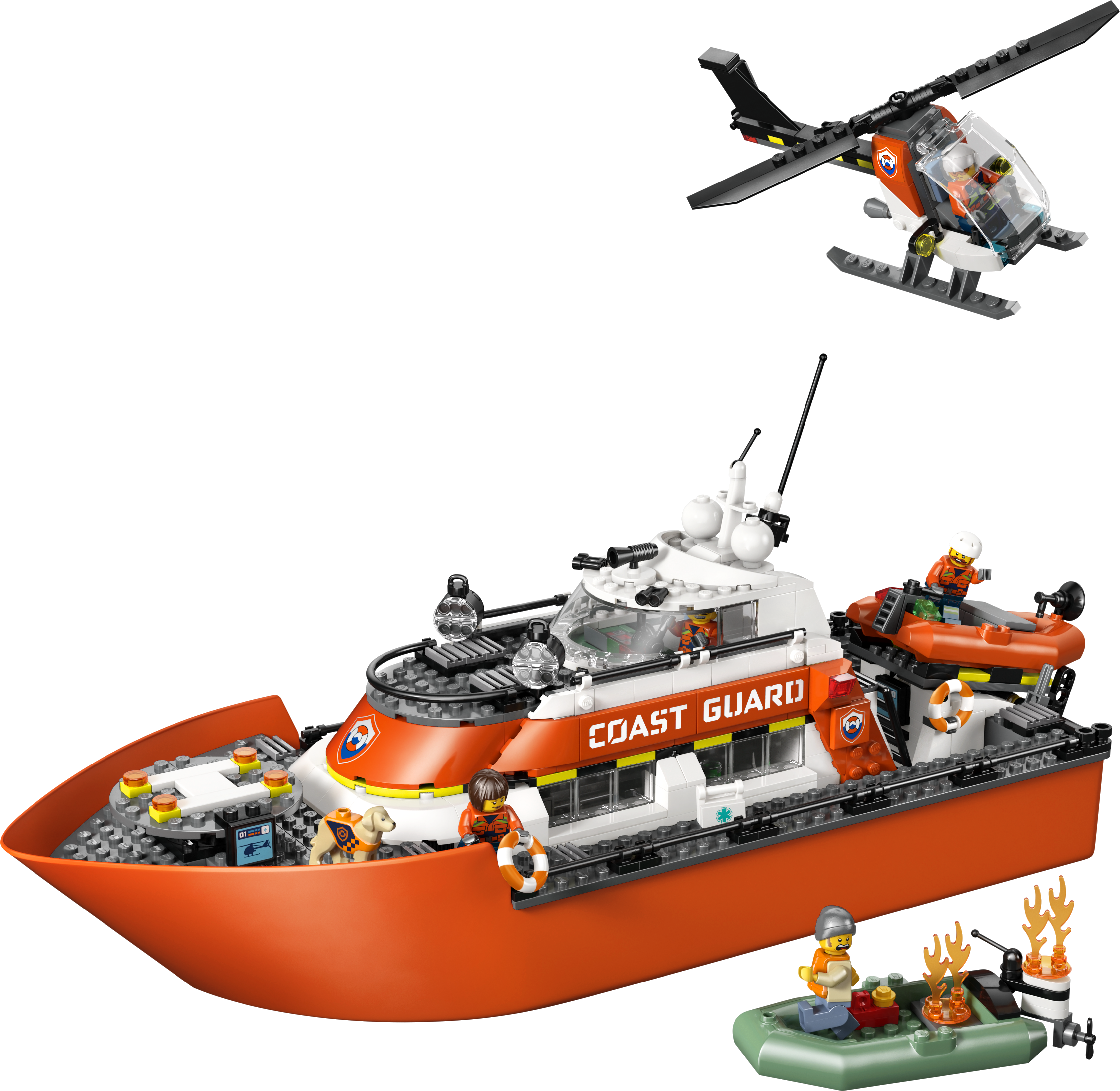 LEGO 60504 City Coast Guard Rescue Boat & Helicopter