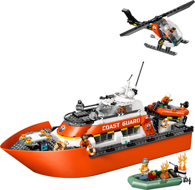 LEGO 60504 City Coast Guard Rescue Boat & Helicopter