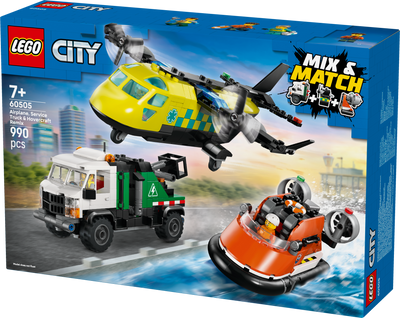 LEGO 60505 City Airplane, Service Truck & Hovercraft Remix