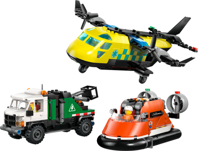 LEGO 60505 City Airplane, Service Truck & Hovercraft Remix