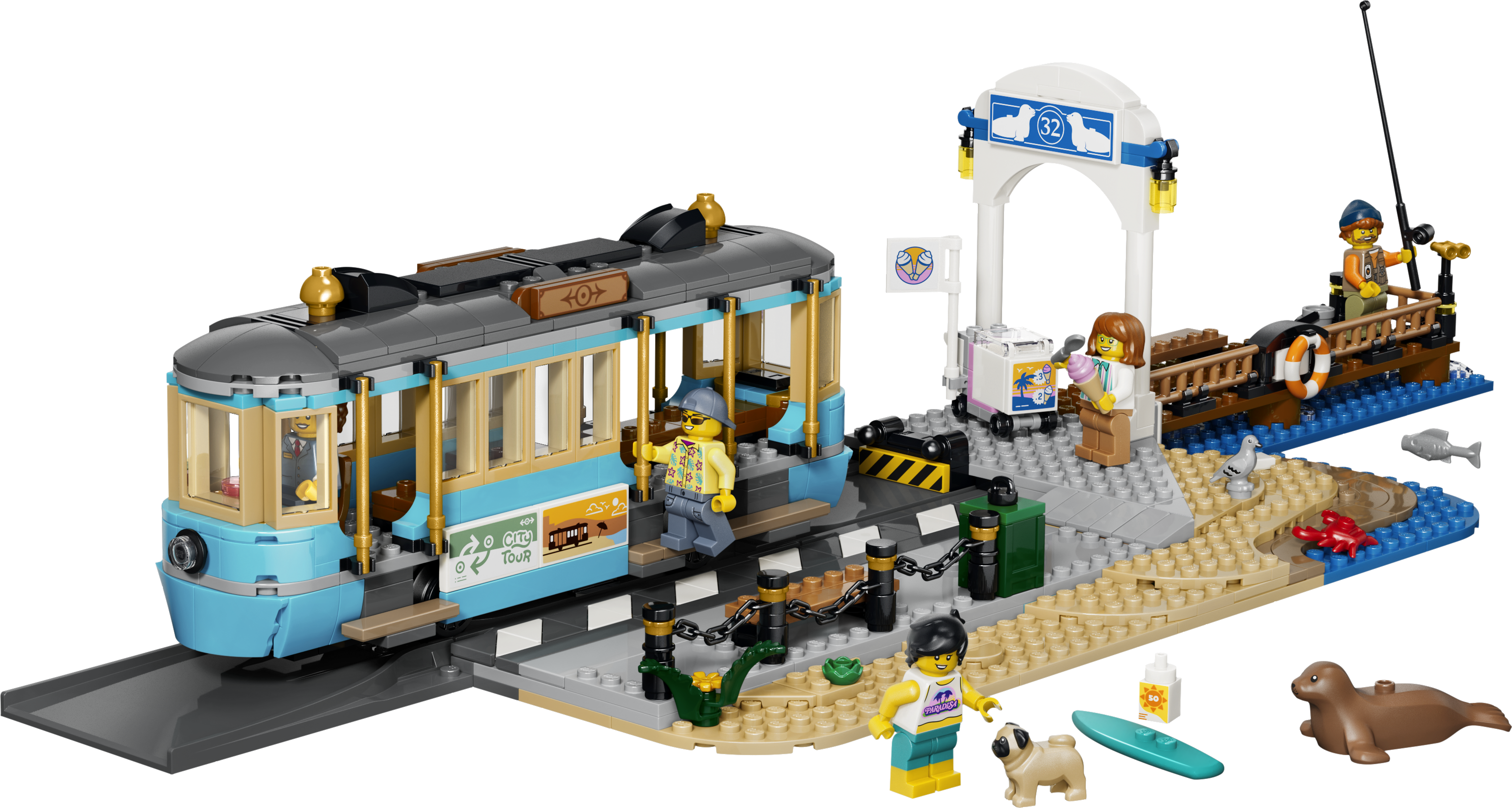 LEGO 60506 City Classic Beach Streetcar - Train Toys