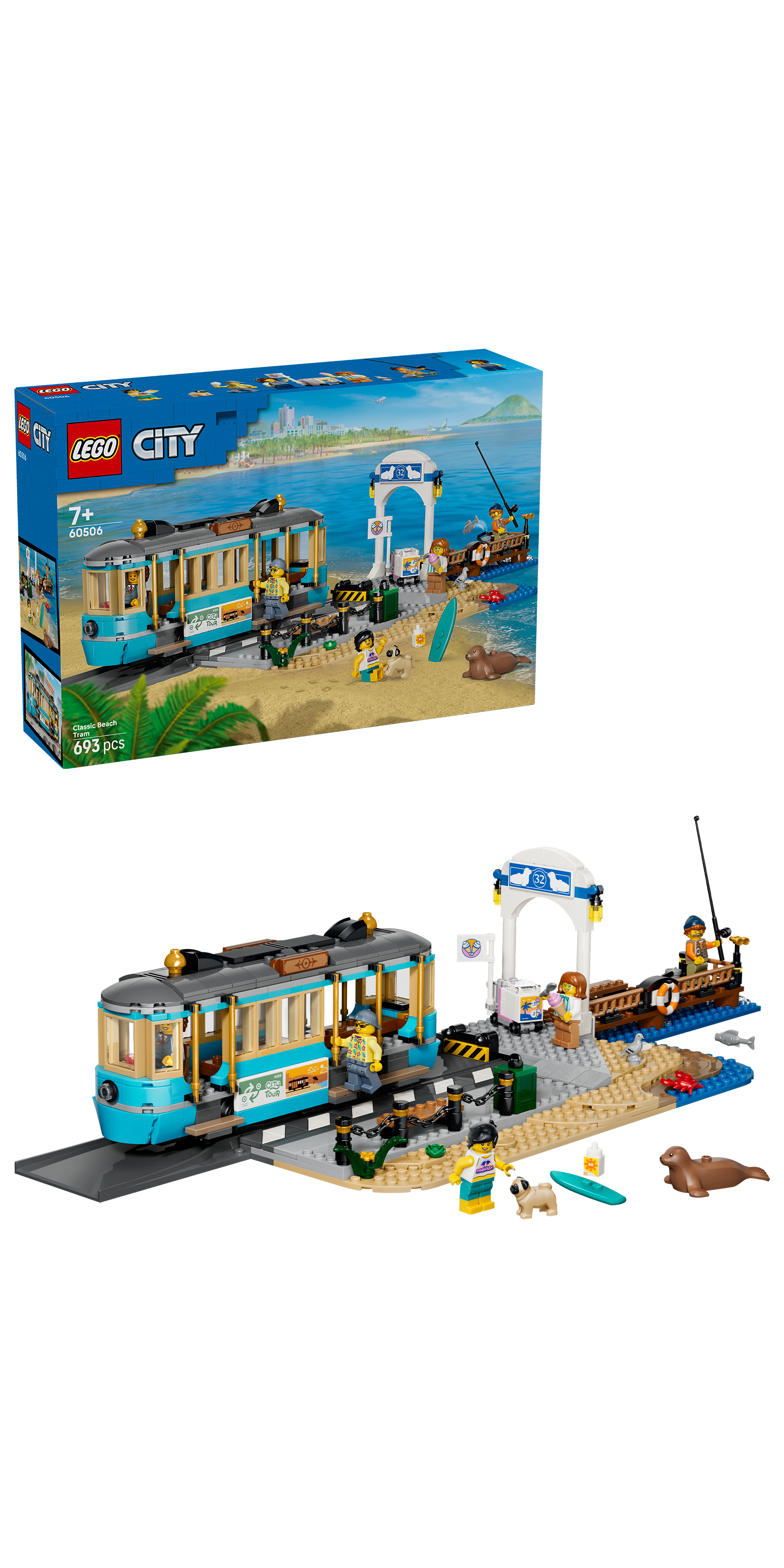 LEGO 60506 City Classic Beach Streetcar - Train Toys