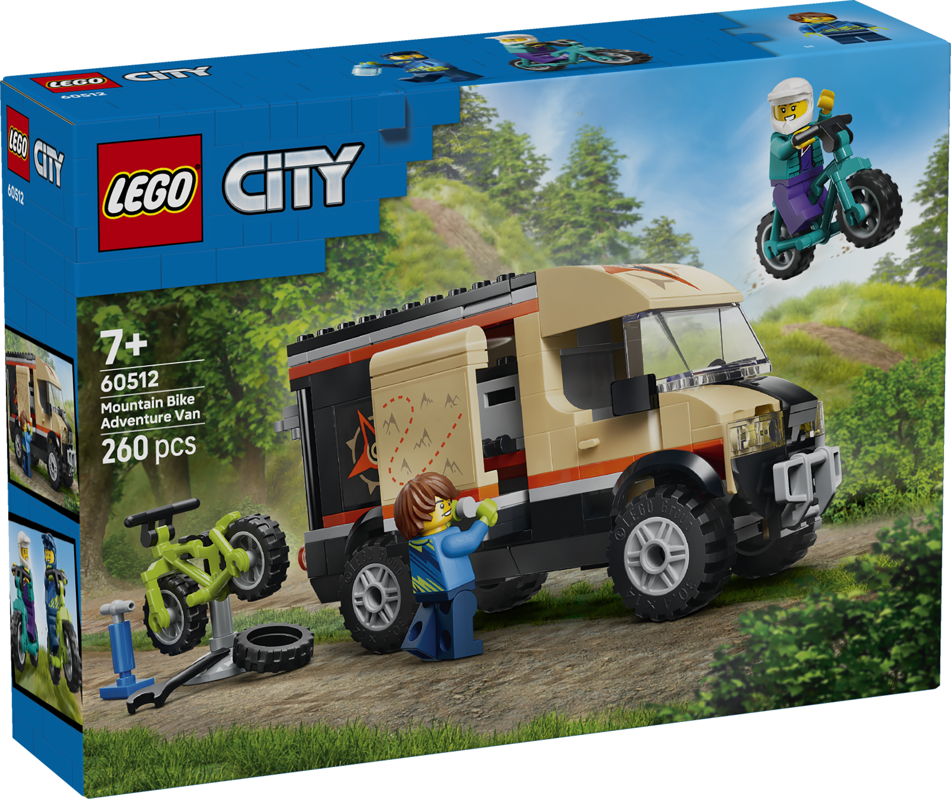 LEGO 60512 City Mountain Bike Adventure Van - Toy Vehicle