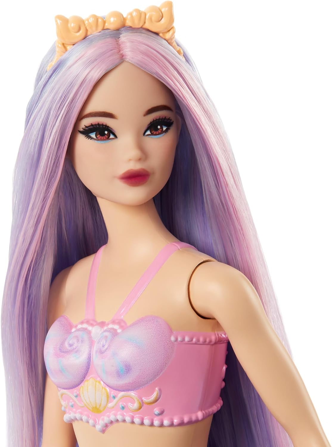 Barbie Mermaid Doll with Pink and Lilac Fantasy Hair HRR06 - view 3