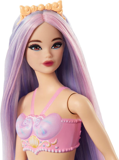Barbie Mermaid Doll with Pink and Lilac Fantasy Hair HRR06 - view 3