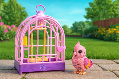 Little Live Pets My Really Real Talking Bird Toy & Cage Pink