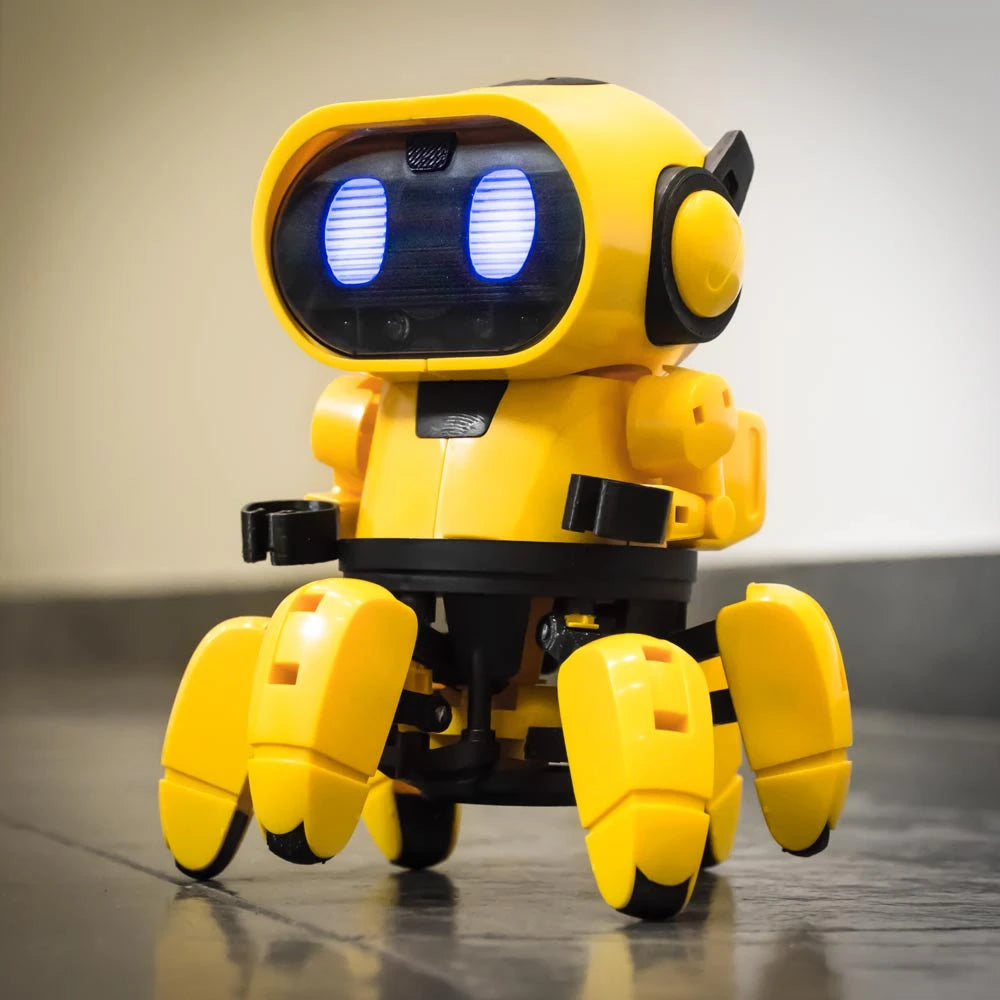 Tobbie the Self-Guiding AI Robot Yellow