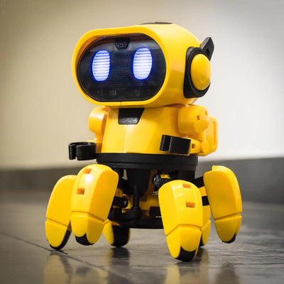Tobbie the Self-Guiding AI Robot Yellow