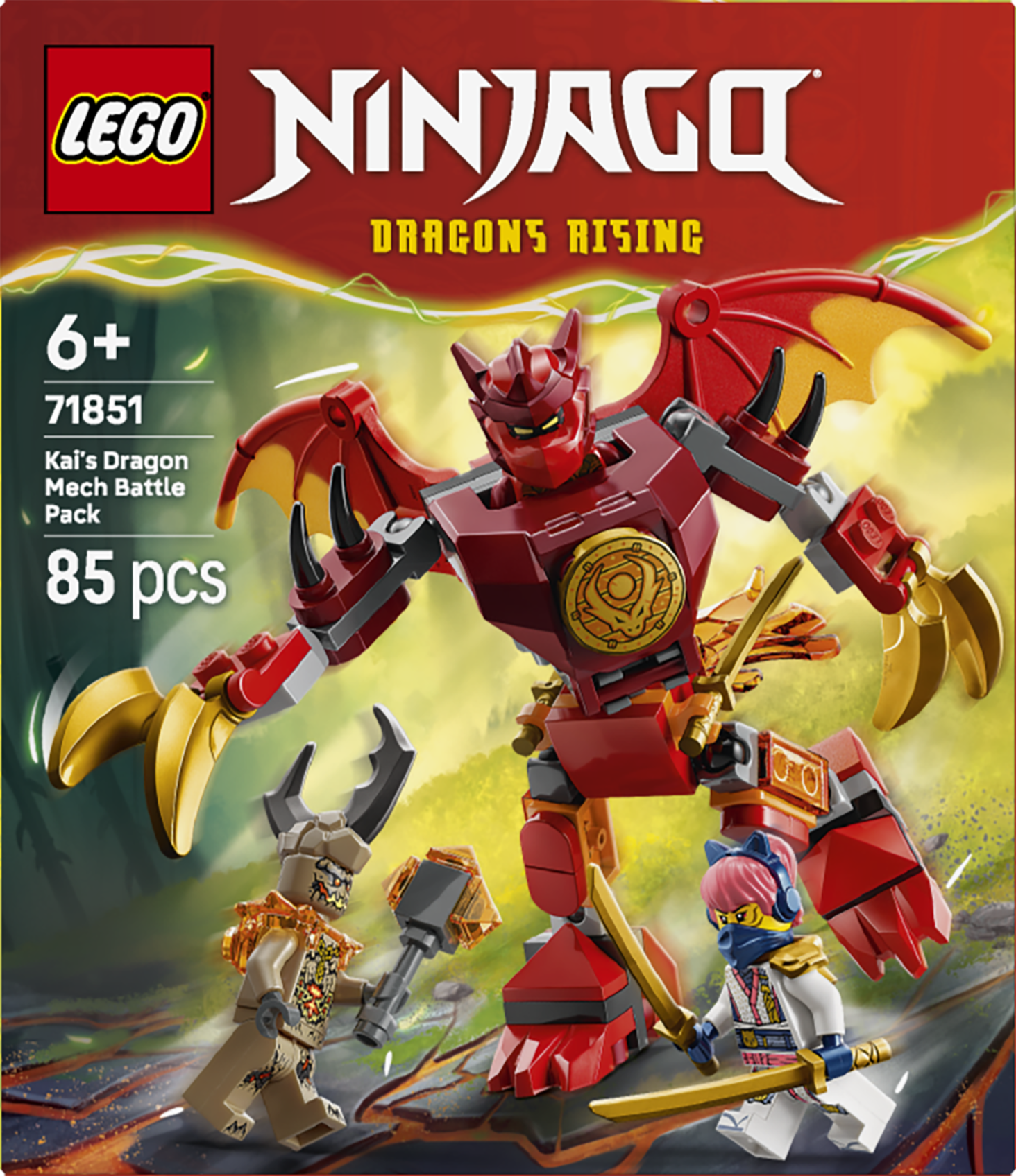 LEGO 71851 Ninjago Kai's Dragon Mech Battle Pack