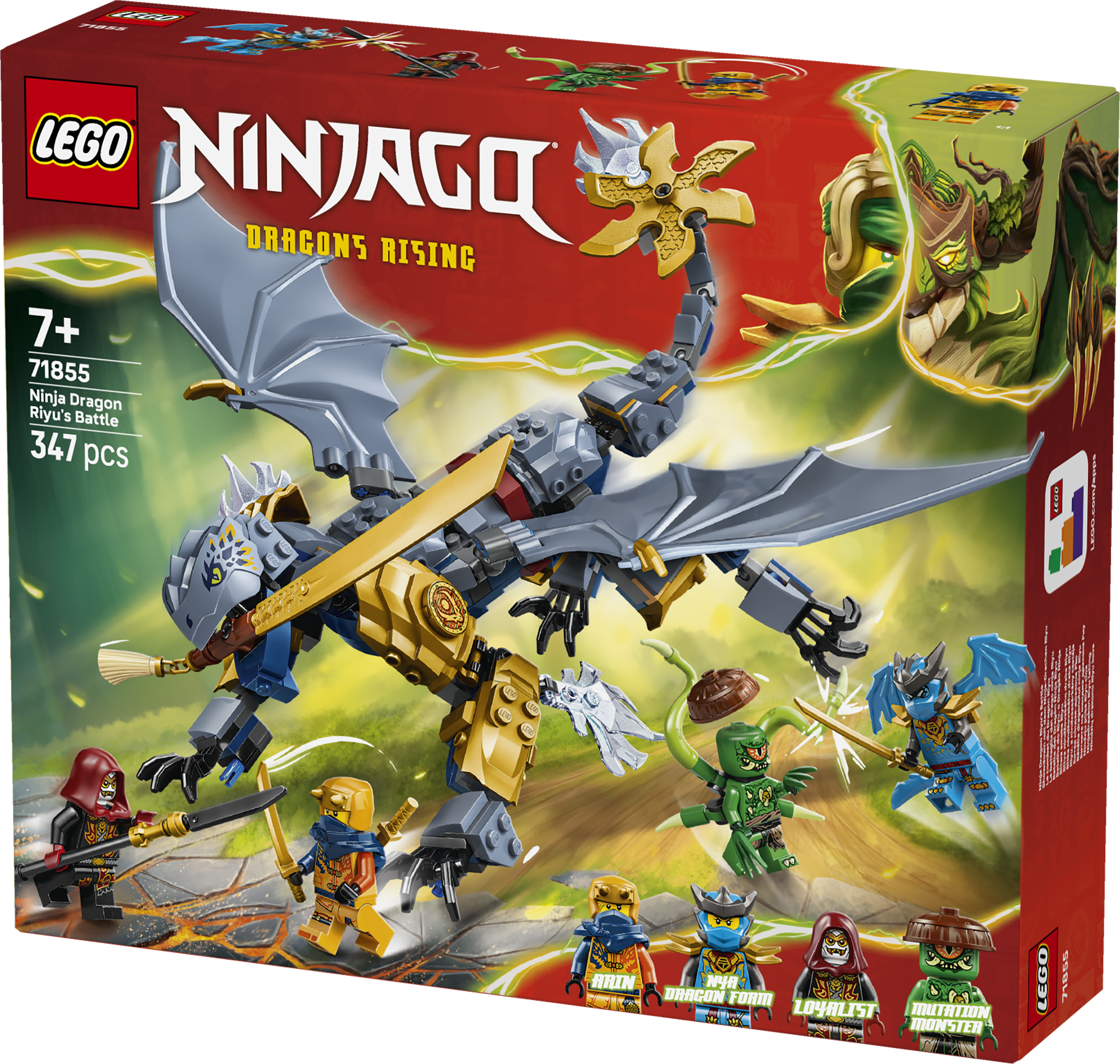 LEGO 71854 Ninjago Cole's Mission Mech & Dragon Zane