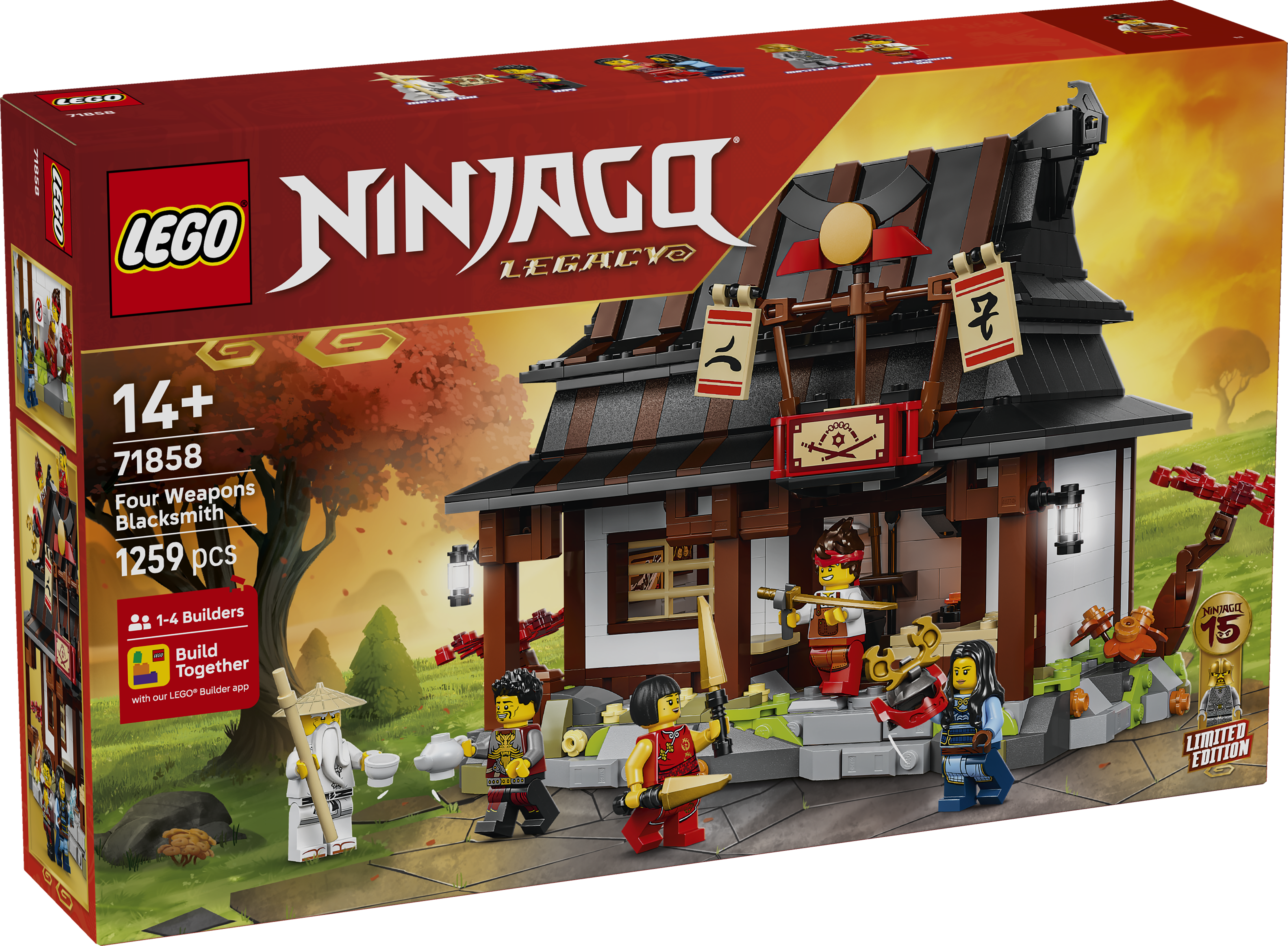 LEGO 71858 Ninjago Four Weapons Blacksmith 15th Anniversary