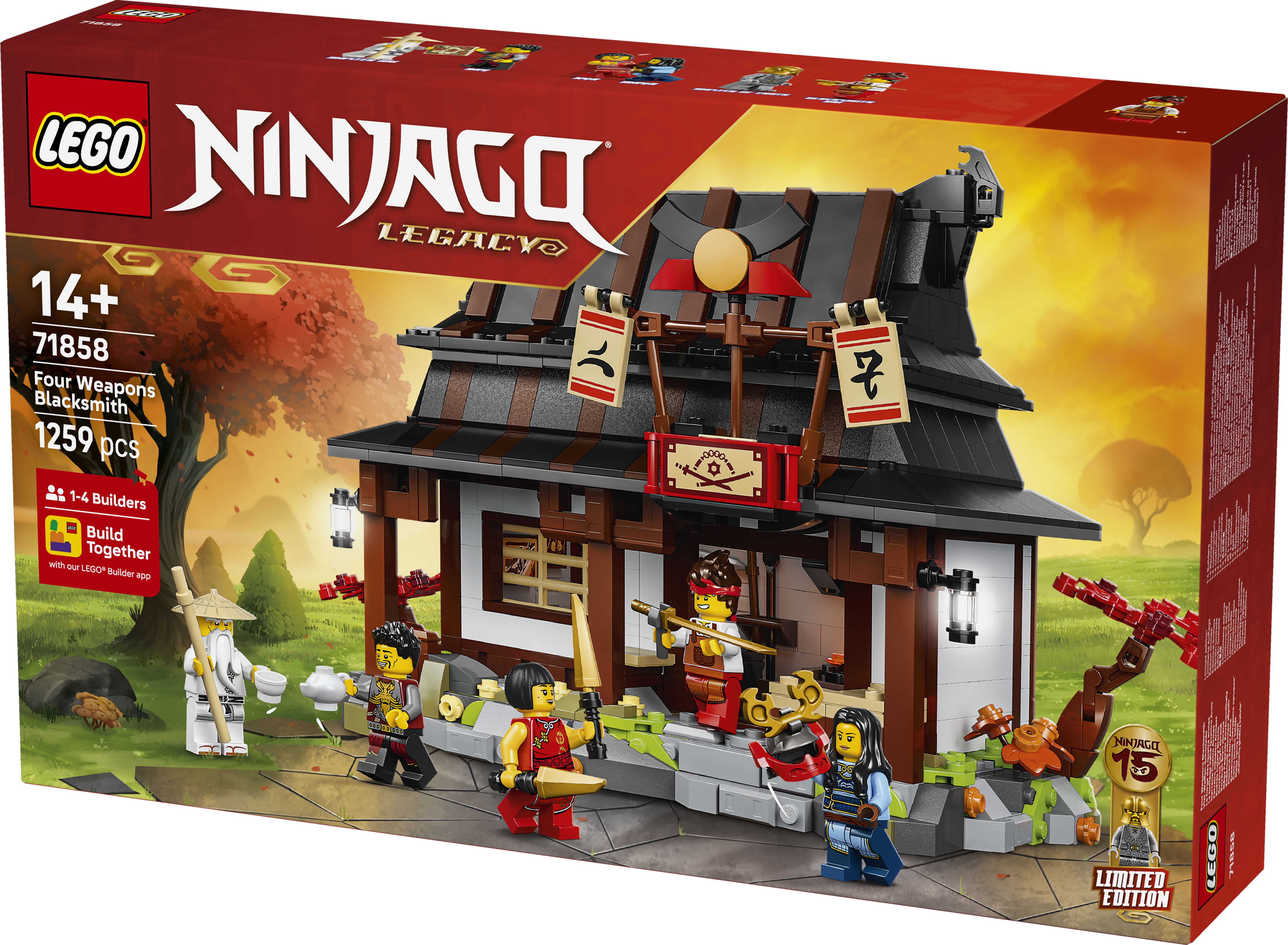 LEGO 71858 Ninjago Four Weapons Blacksmith 15th Anniversary