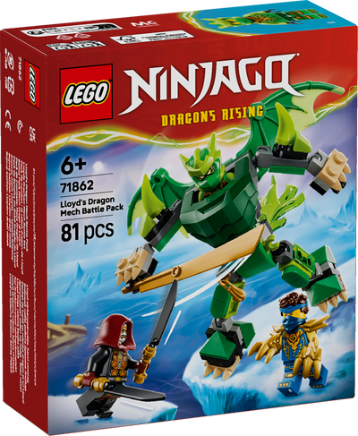 LEGO 71862 NINJAGO Lloyd’s Dragon Mech Battle Pack Toy