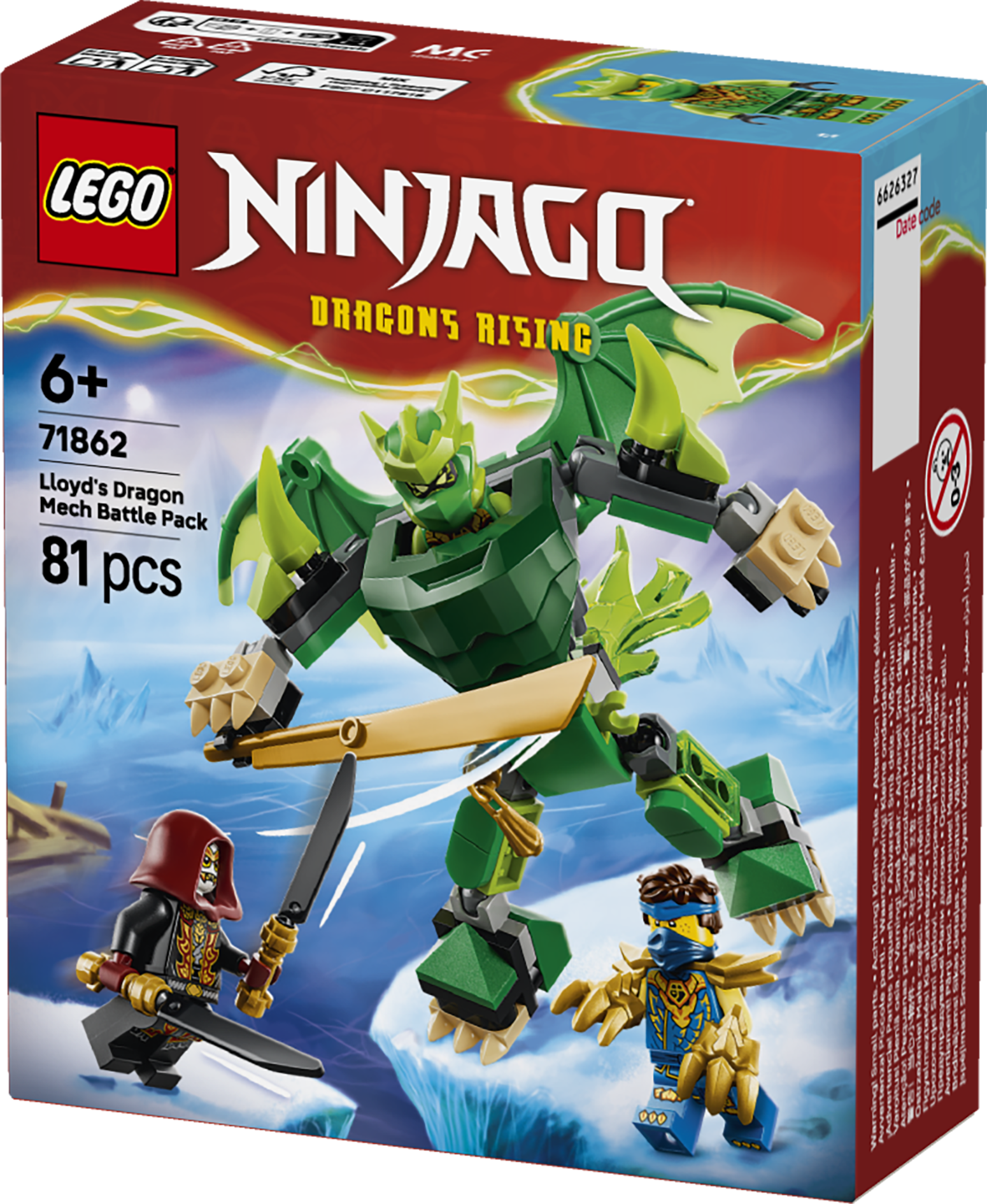 LEGO 71862 NINJAGO Lloyd’s Dragon Mech Battle Pack Toy