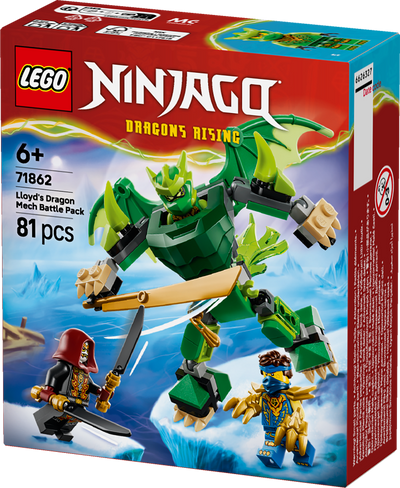 LEGO 71862 NINJAGO Lloyd’s Dragon Mech Battle Pack Toy